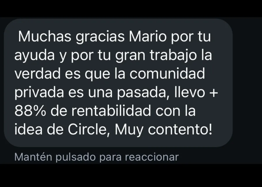 Miembro: +88% de rentabilidad con la idea de Circle